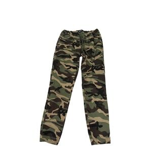 RSQ Camouflage Jogger Pants Women Elastic‎ Waist Drawstring Cargo Pockets
